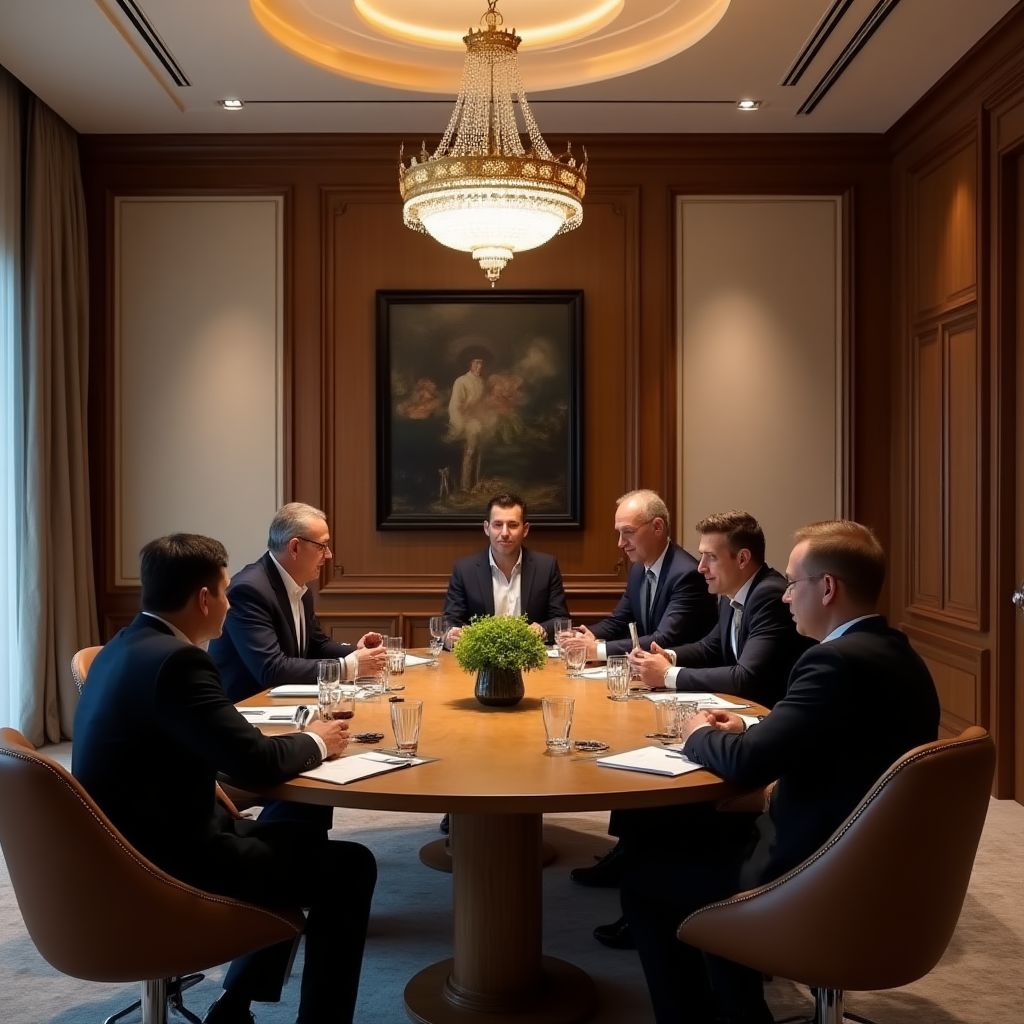 Familia argentina planificando gestión patrimonial